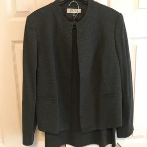 Kasper Gray skirt suit